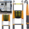 12.5FT Aluminum Telescoping Folding Ladder with Hook K283798