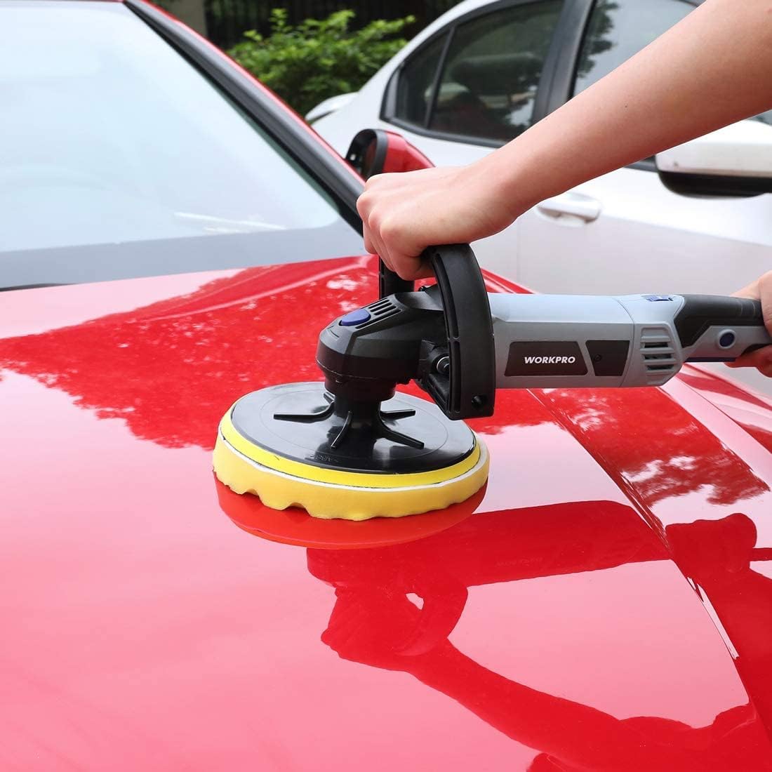 7-inch Buffer Polisher with 4 Pads, 6 Variable Speed D441