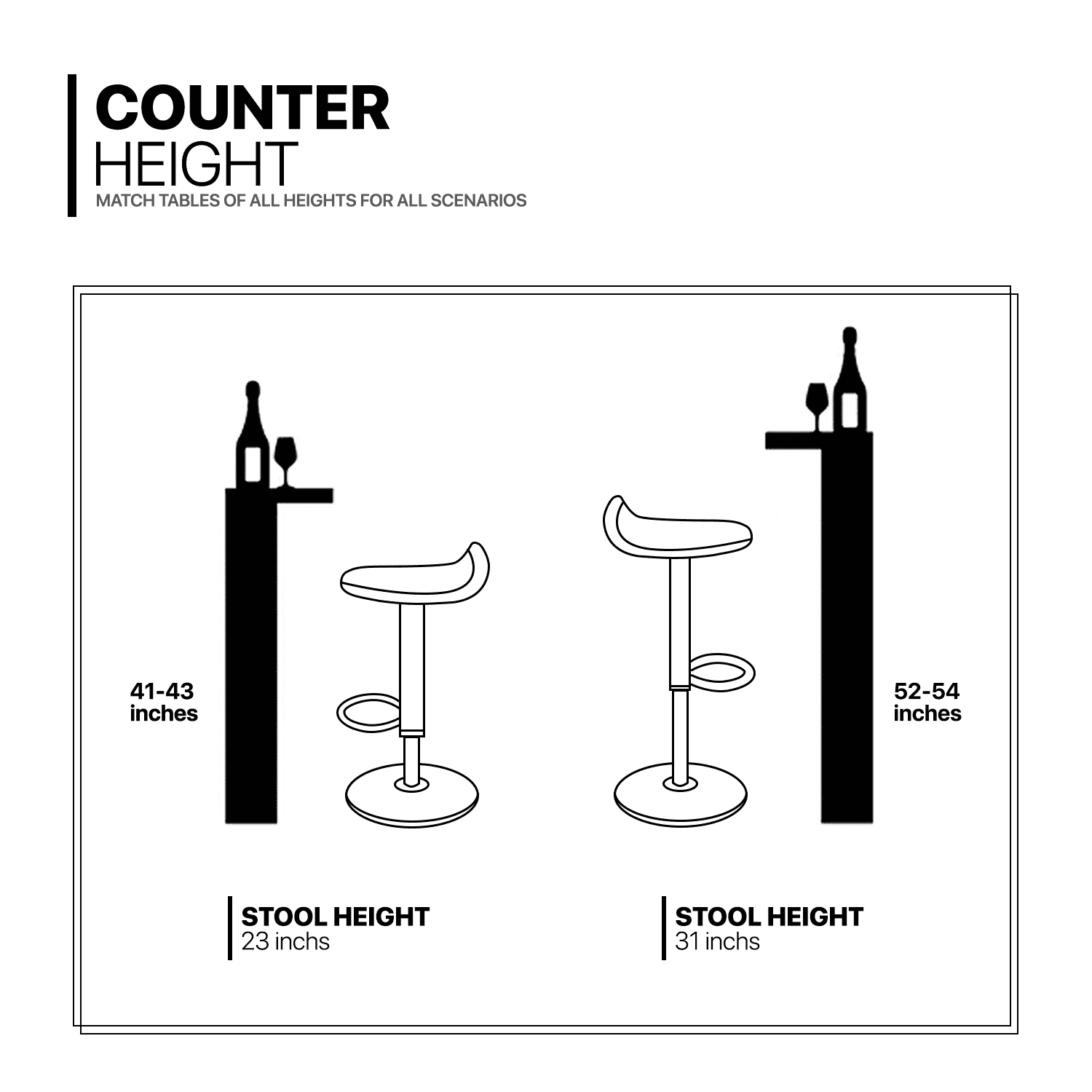 3 Piece Bar Dining and Chair Set with Counter Height Bar Stools H6325