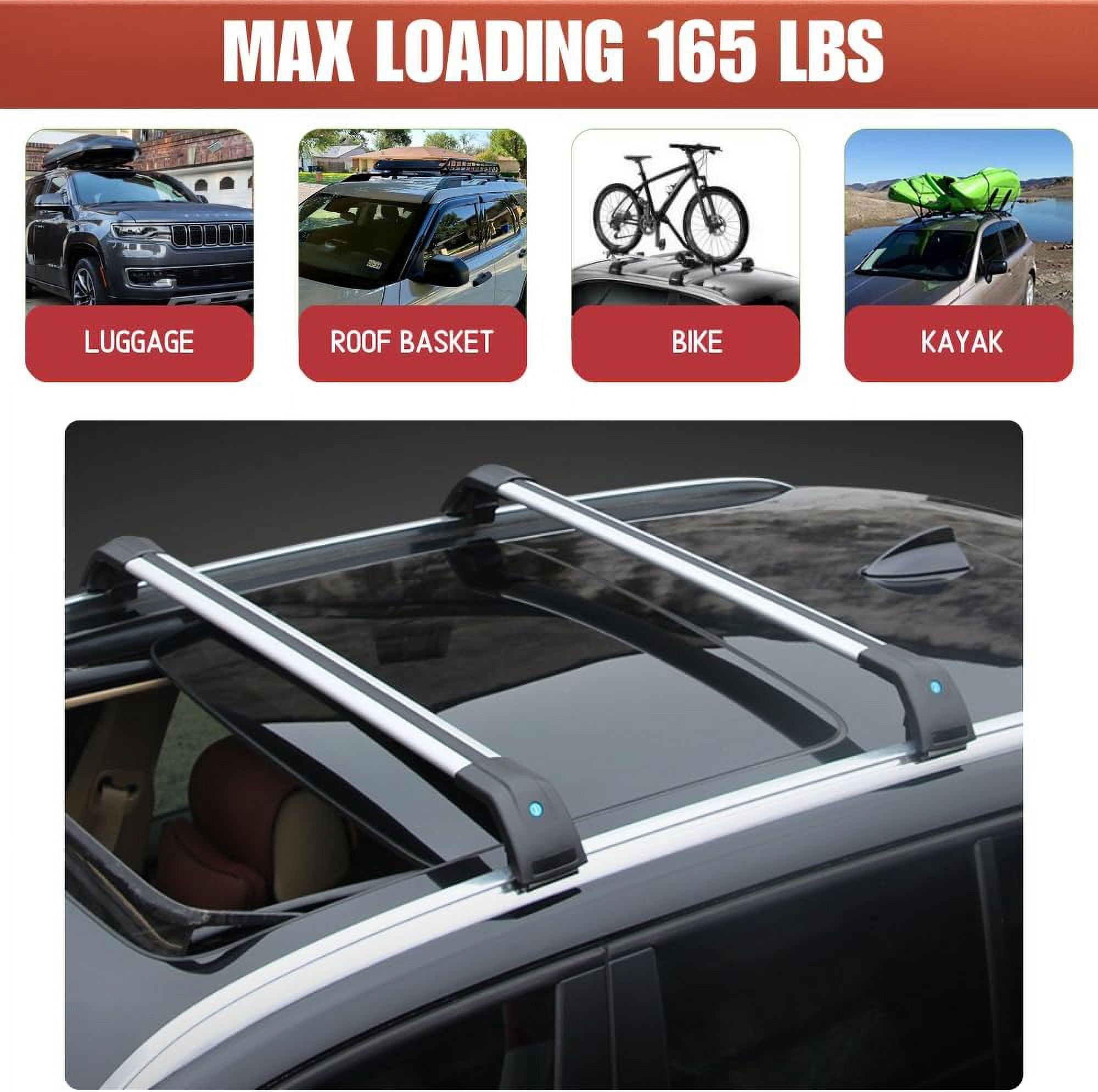 Roof Rack Cross Bars Aluminum Cargo Carrier C48734