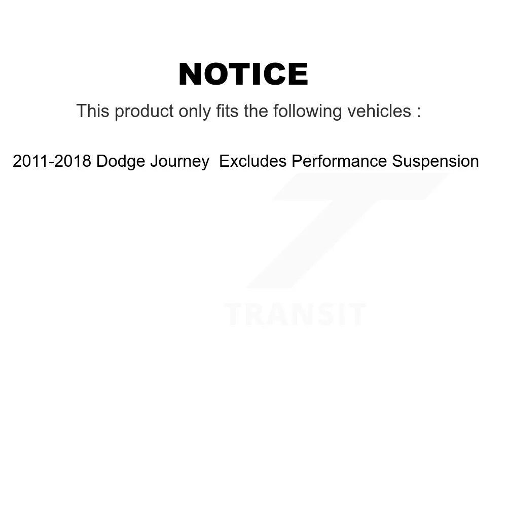 Rear Complete Shock Assembly And TQ Link Kit For Dodge Journey L6074
