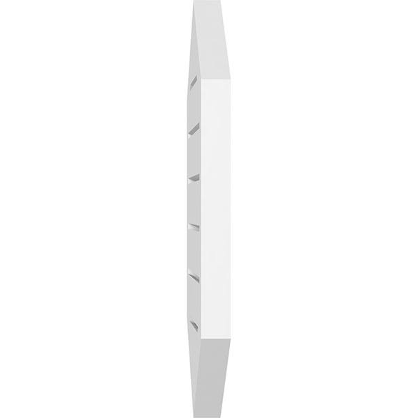 Vertical Peaked Surface Mount PVC Gable Vent I41036