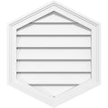Vertical Peaked Surface Mount PVC Gable Vent I41036