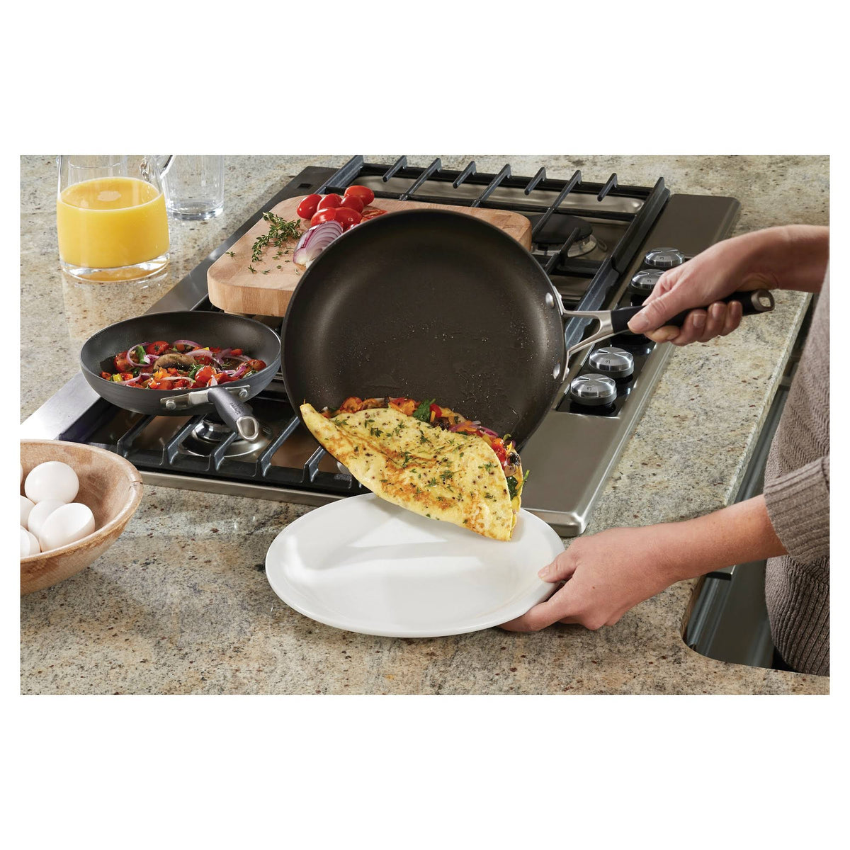 8-Piece Hard Anodized Nonstick Cookware Set J282977