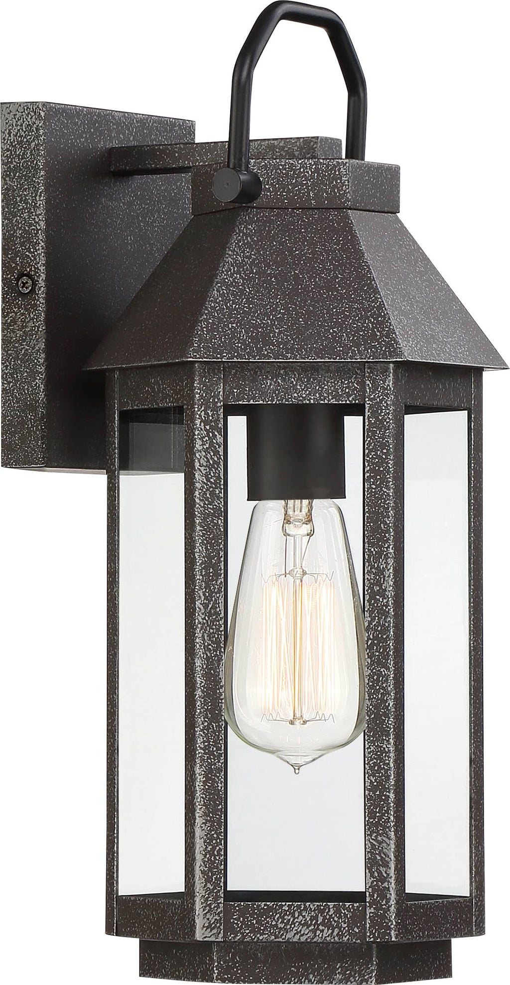Speckled Black Outdoor Wall Lantern O4320