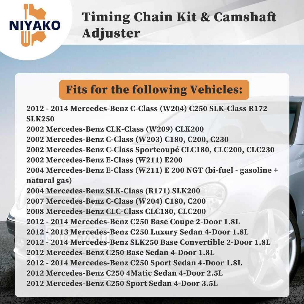 Timing Chain Kit with Camshaft Adjuster and Camshaft Timing Gear Q3472
