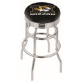 Chrome Double Ring Swivel Bar Stool Q211