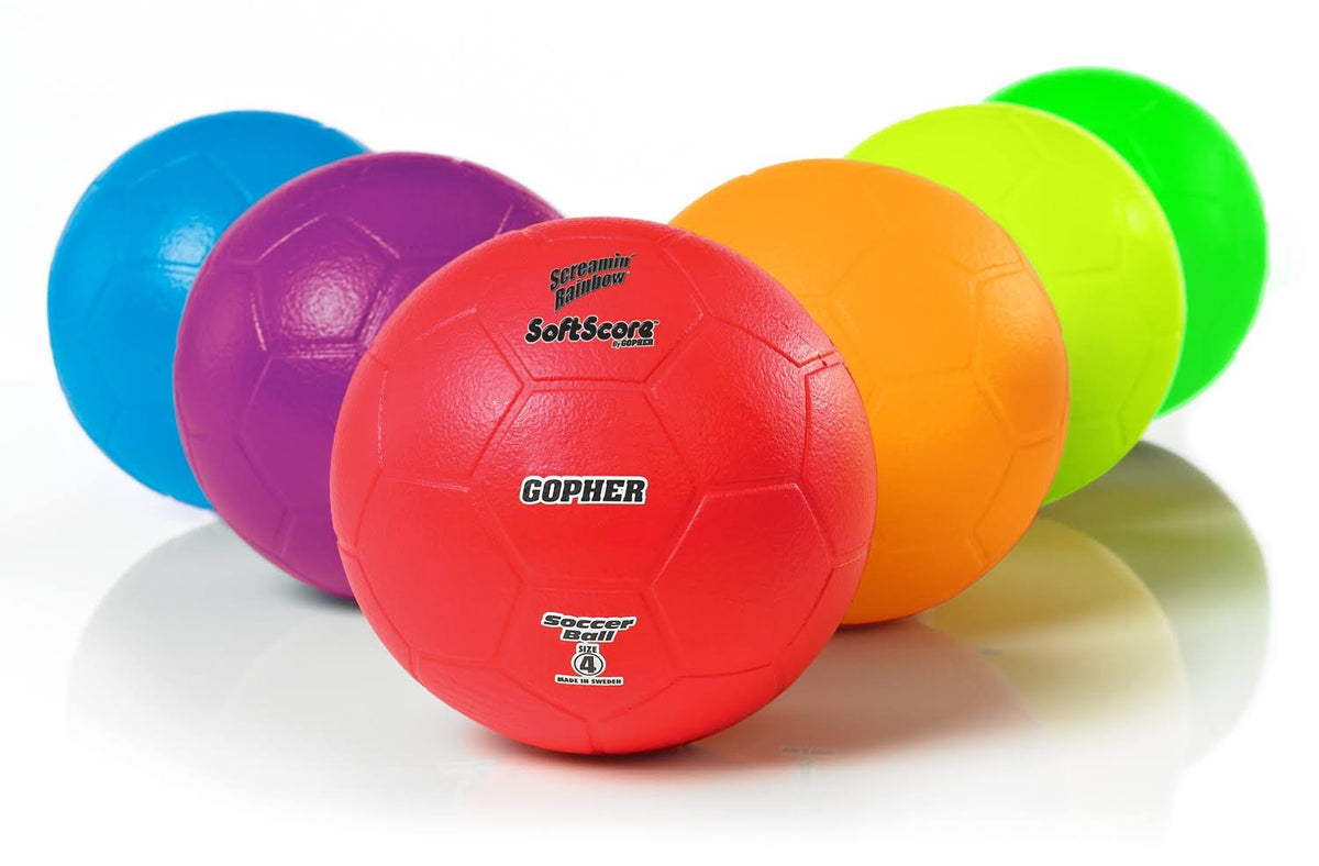 Screamin& Rainbow 4 Soccer Balls A3021