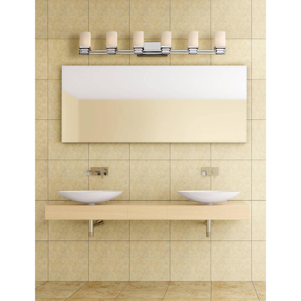 6-Light Chrome Bath Light O246221