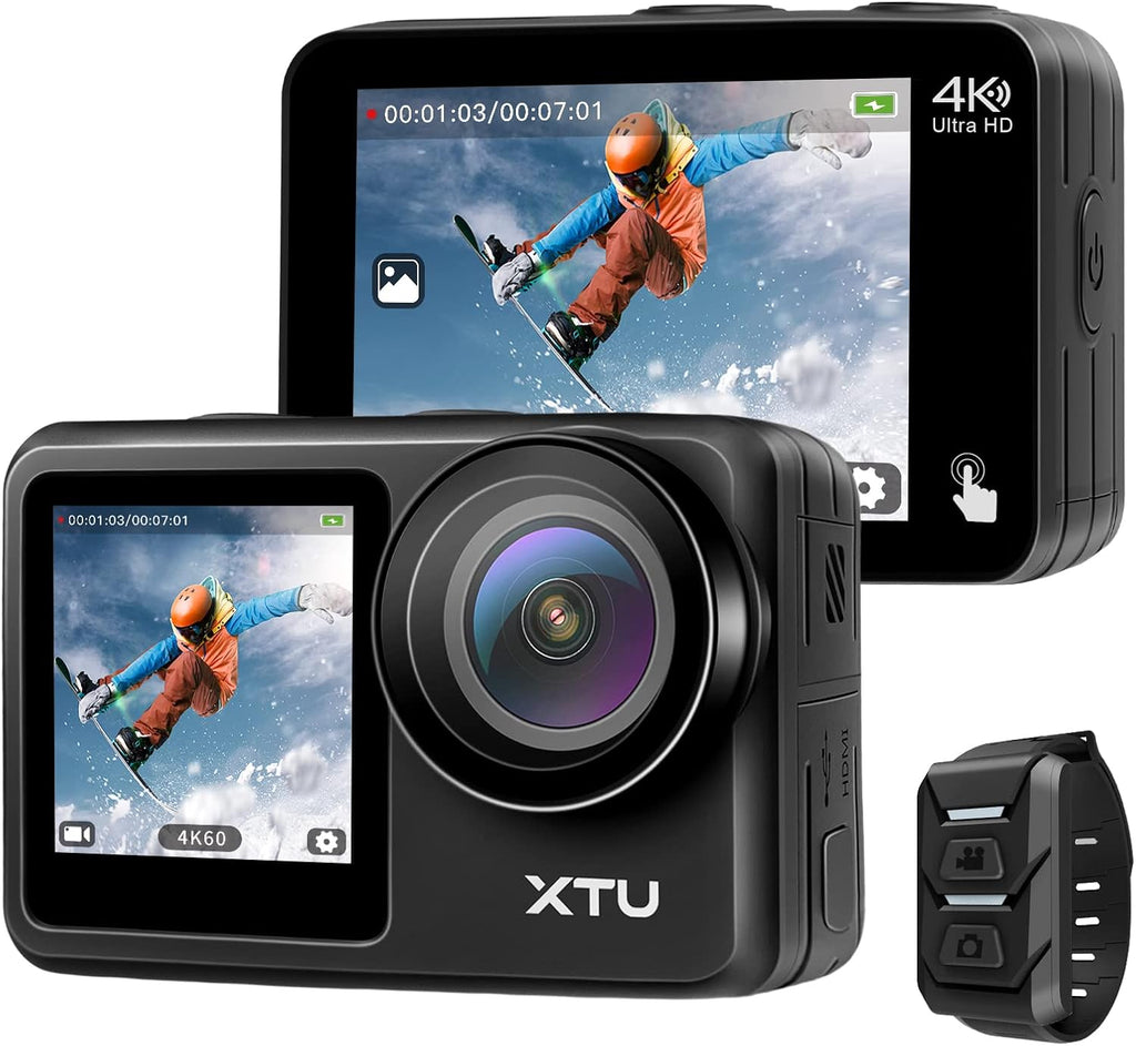 4K60FPS WiFi Action Camera with Dual Touch Screen Display T950650