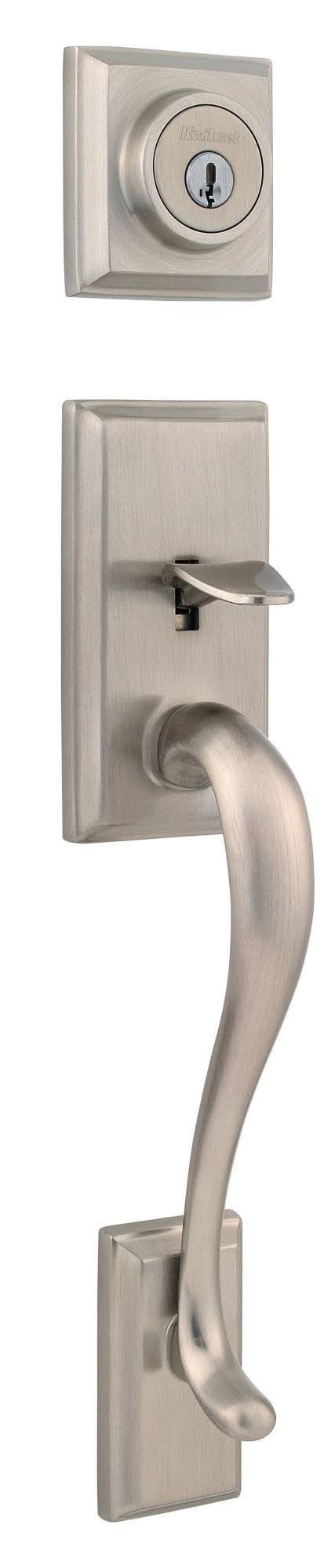 Satin Nickel Double Cylinder Handleset U6904