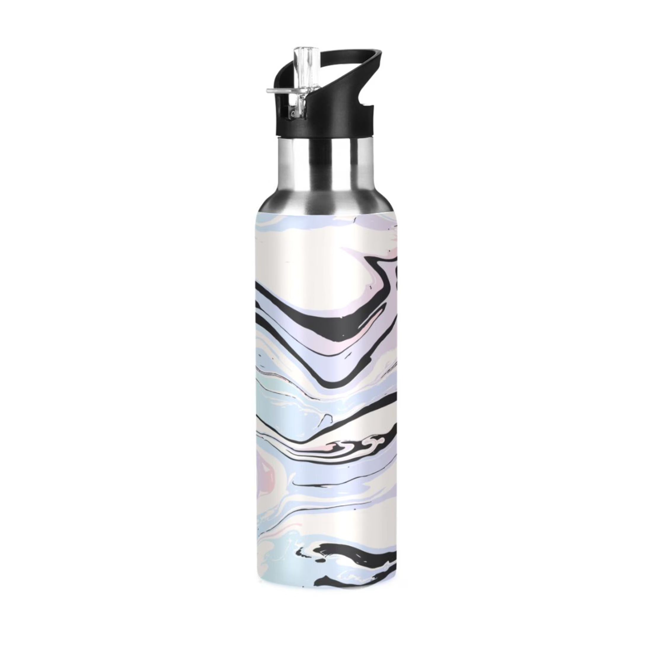 Stainless Steel Vacuum Insulated Water Bottle with Straw Lid 20 OZ O373