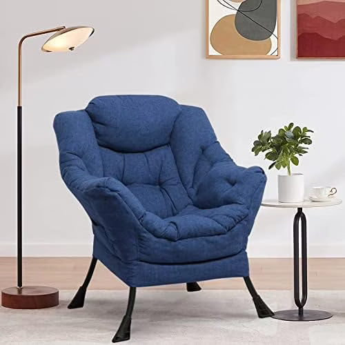 Upholstered Velvet Single Sofa Chair with Side Pocket Y857120