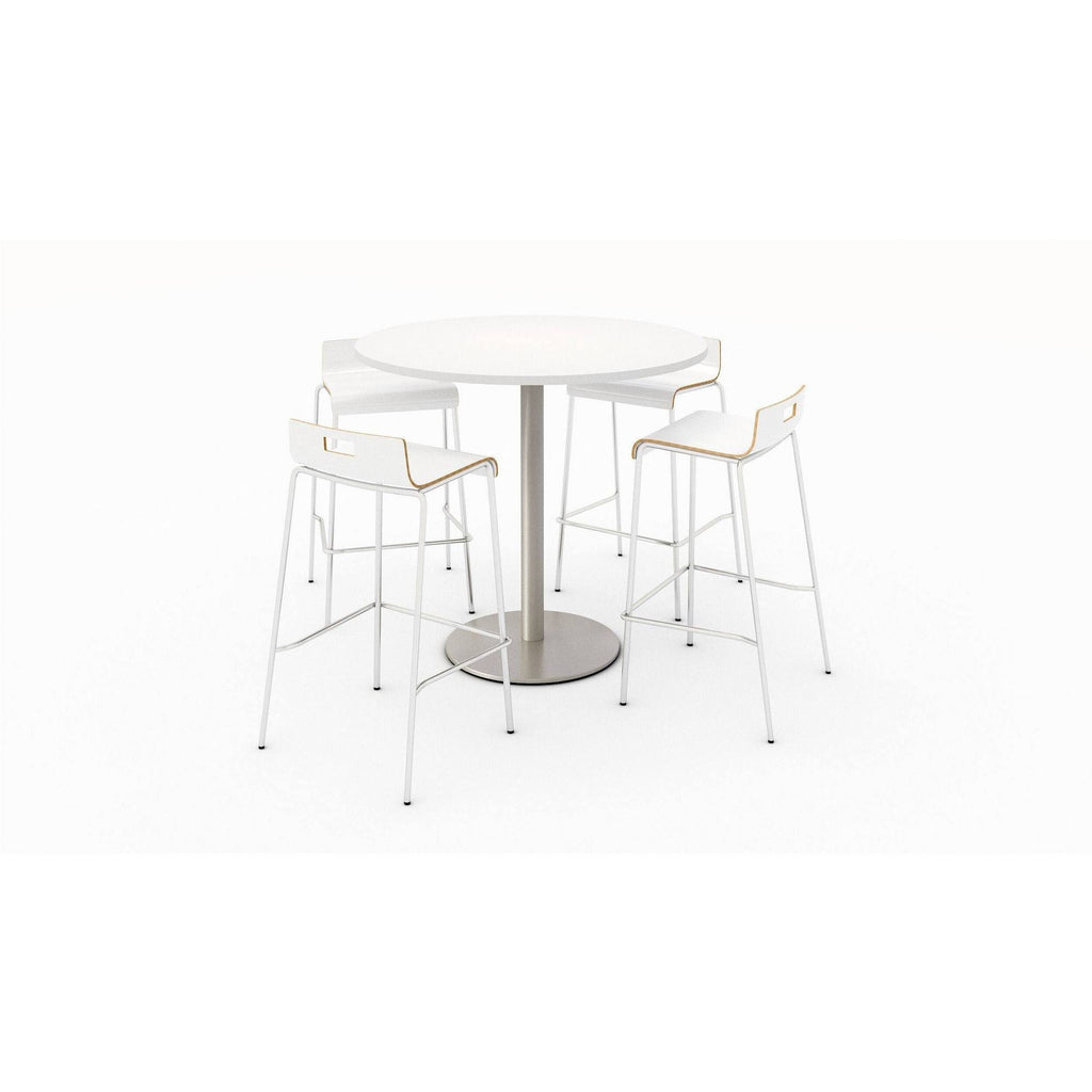 White Low Back Barstool K9946