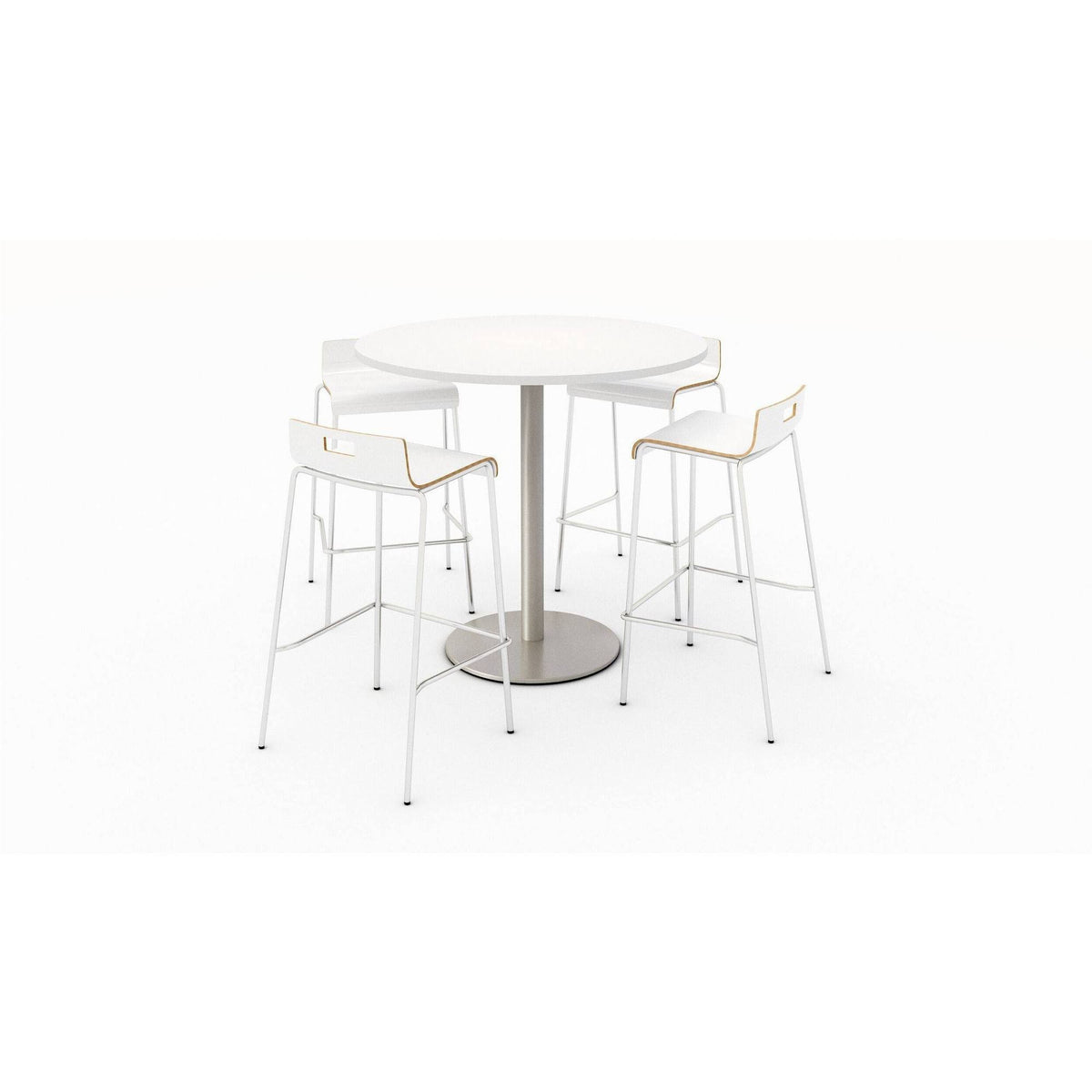 White Low Back Barstool K9946