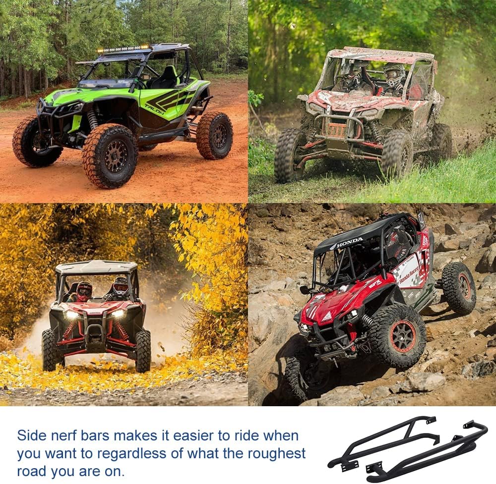 Nerf Bars Rock Sliders with Wrinkle Black Powder Coating T321