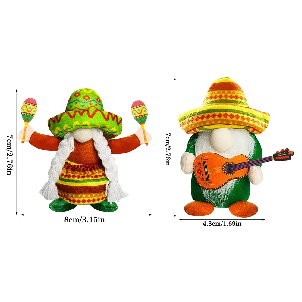 Set of 4 Doll Ornaments V6803