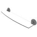 Matte Gray 24 inch Glass Shelf E422