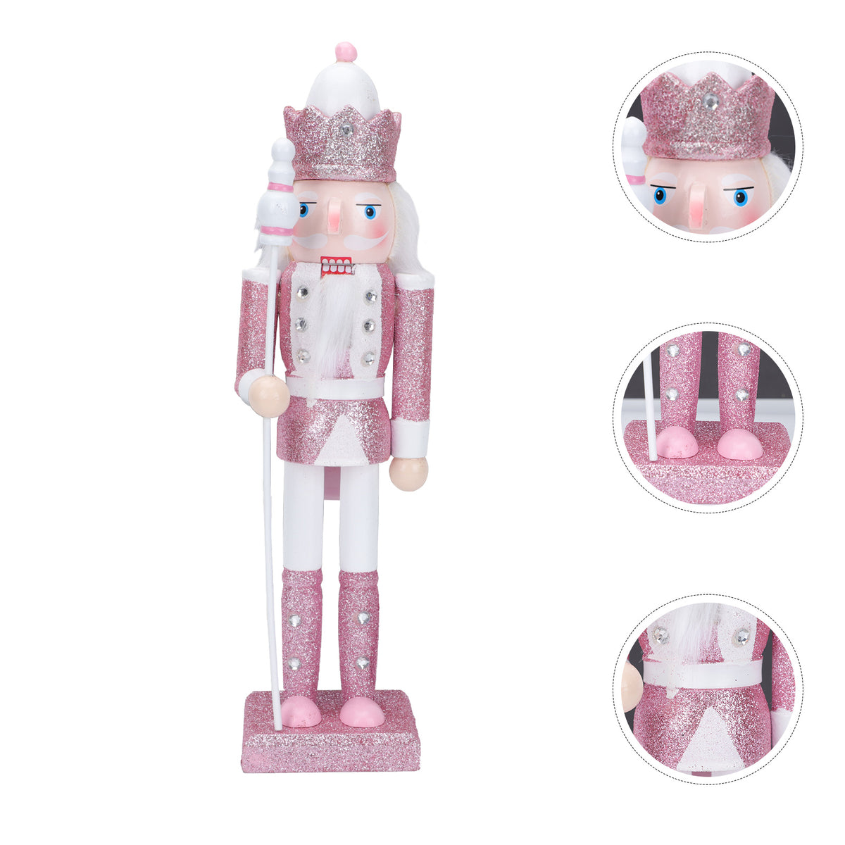 Wooden Nutcracker Soldier Santa Doll Z404260