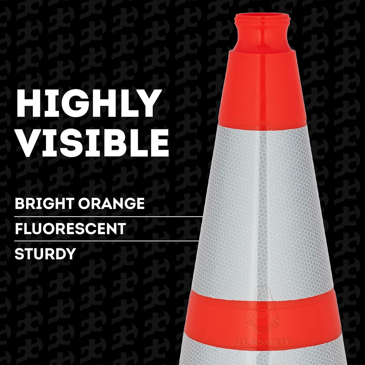 28 Inch Orange PVC Plastic Traffic Cones N659