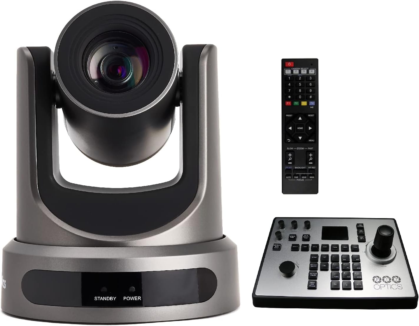 30X-SDI Gen 2 Live Streaming Broadcast Camera, Gray + PTJOY G4 Joystick Controller V395