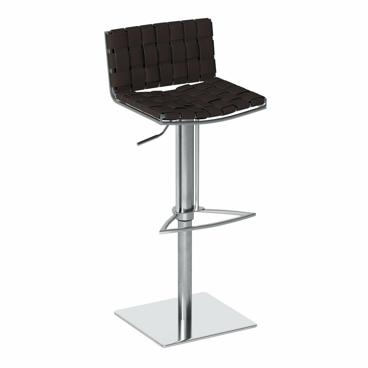 Brown Gas Lift Swivel Bar Stool Q99454