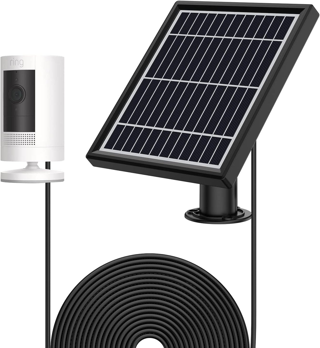 White 5 V 3.5W Solar Panel with Wall Mount and 12ft Power Cable G9553