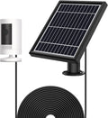 White 5 V 3.5W Solar Panel with Wall Mount and 12ft Power Cable G9553