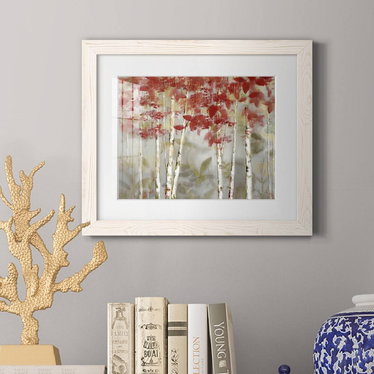 Framed Print 31X44 White Z8165