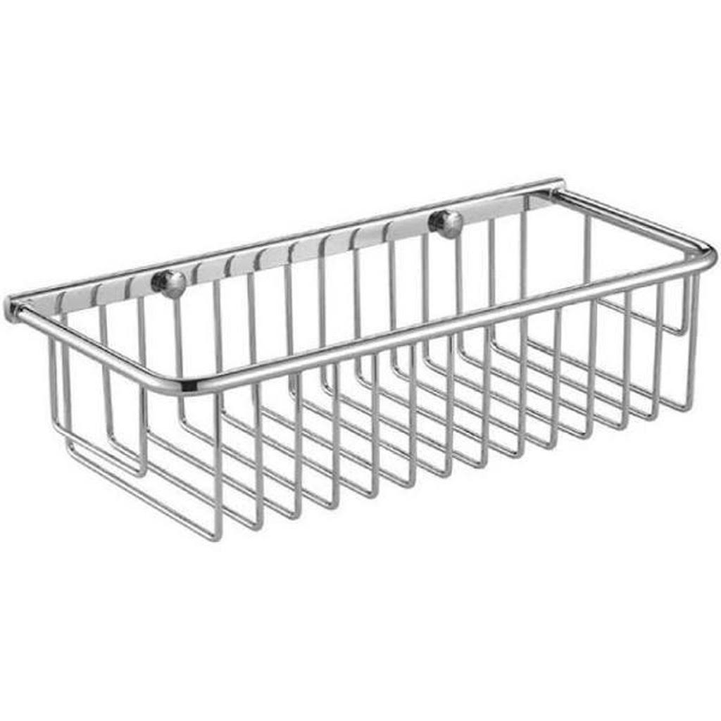 Chrome Wall Mounted Shower Basket V5606