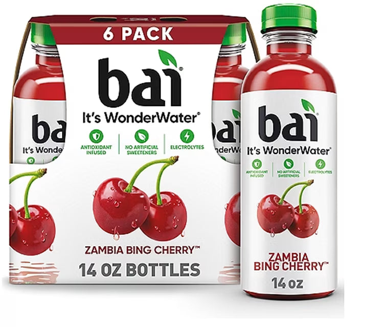 Antioxidant Infused Bing Cherry Flavored Water, 14 fl oz, Pack of 6 J39807