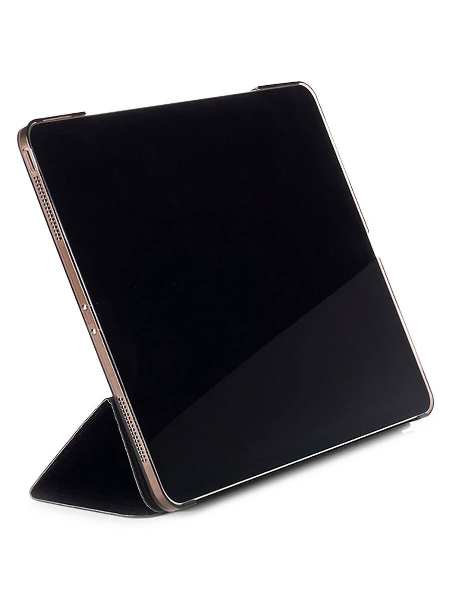 Black Crocodile-Embossed iPad Pro Case B737202