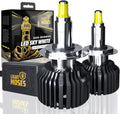 H7 LED Headlight Bulbs 6,000K Sky White 12,000lm 90W Pack of 2 S504