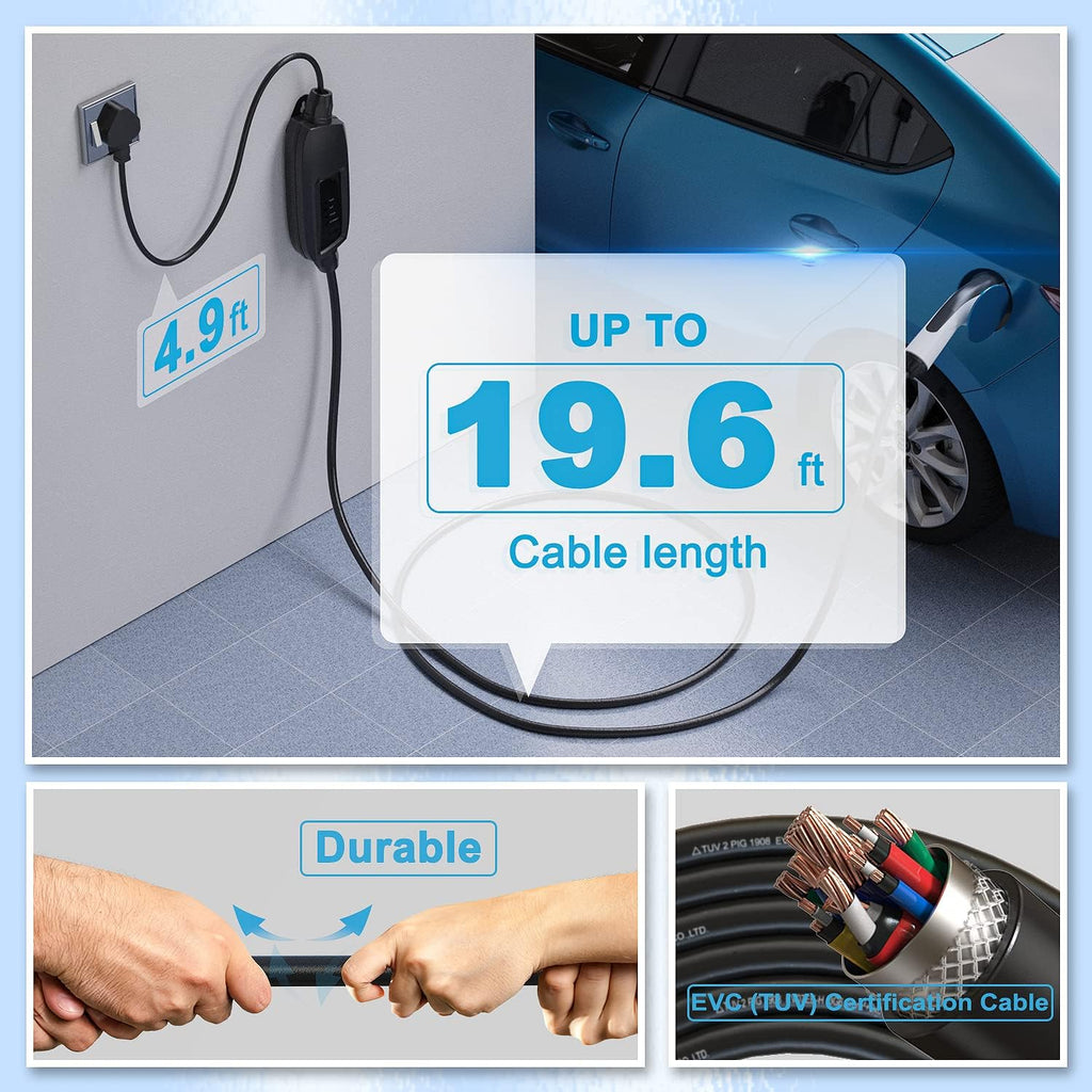 Portable EV Charger with Adapter J8150