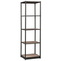4 Shelf Bookcase in Salt Oak U8379