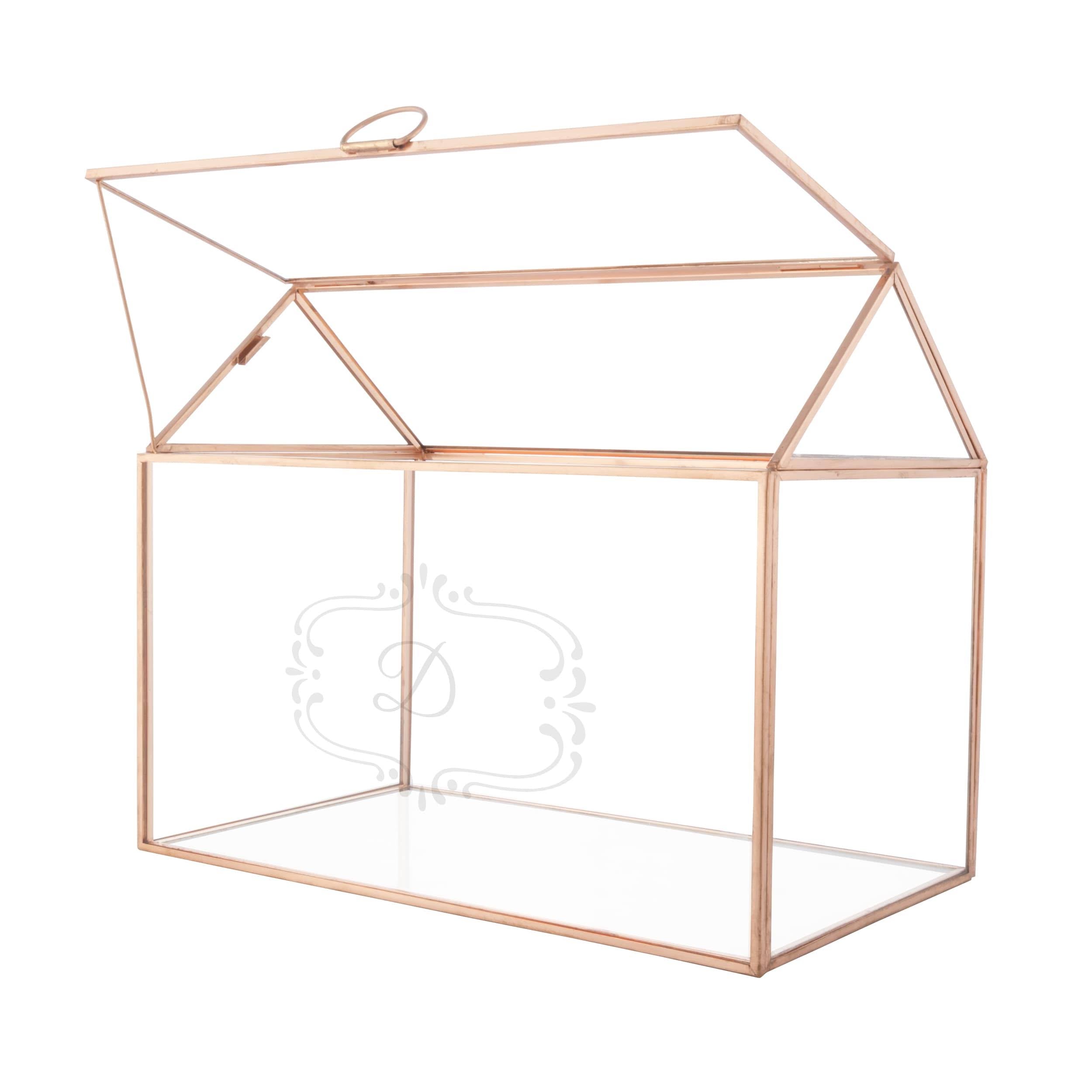 Personalized Glass Terrarium Card Holder R48946