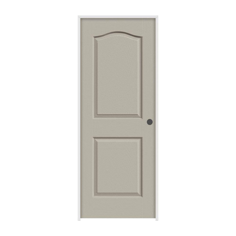 36 in. x 80 in. Textured Solid Core Molded Composite MDF Single Prehung Interior Door B613