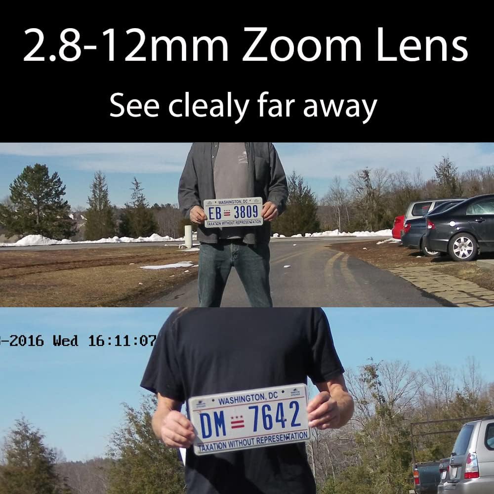 Clear Night Vision 5MP TVI/AHD 4MP HDCVI 2.8-12mm Manual Zoom Bullet CCTV Security Camera M9083