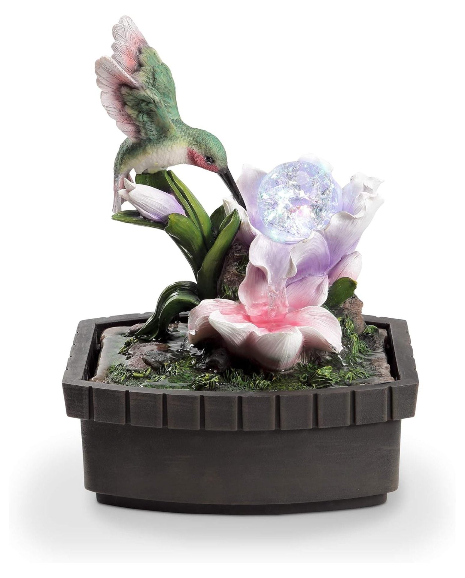 11" H Multicolor Table Fountain W9591