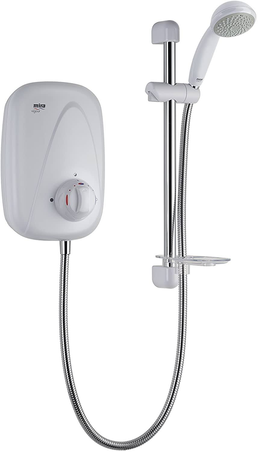 White Manual Power Shower L416