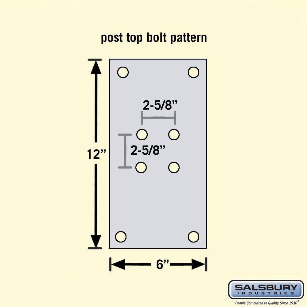 Silver Standard Pedestal Mailbox Mount V37169