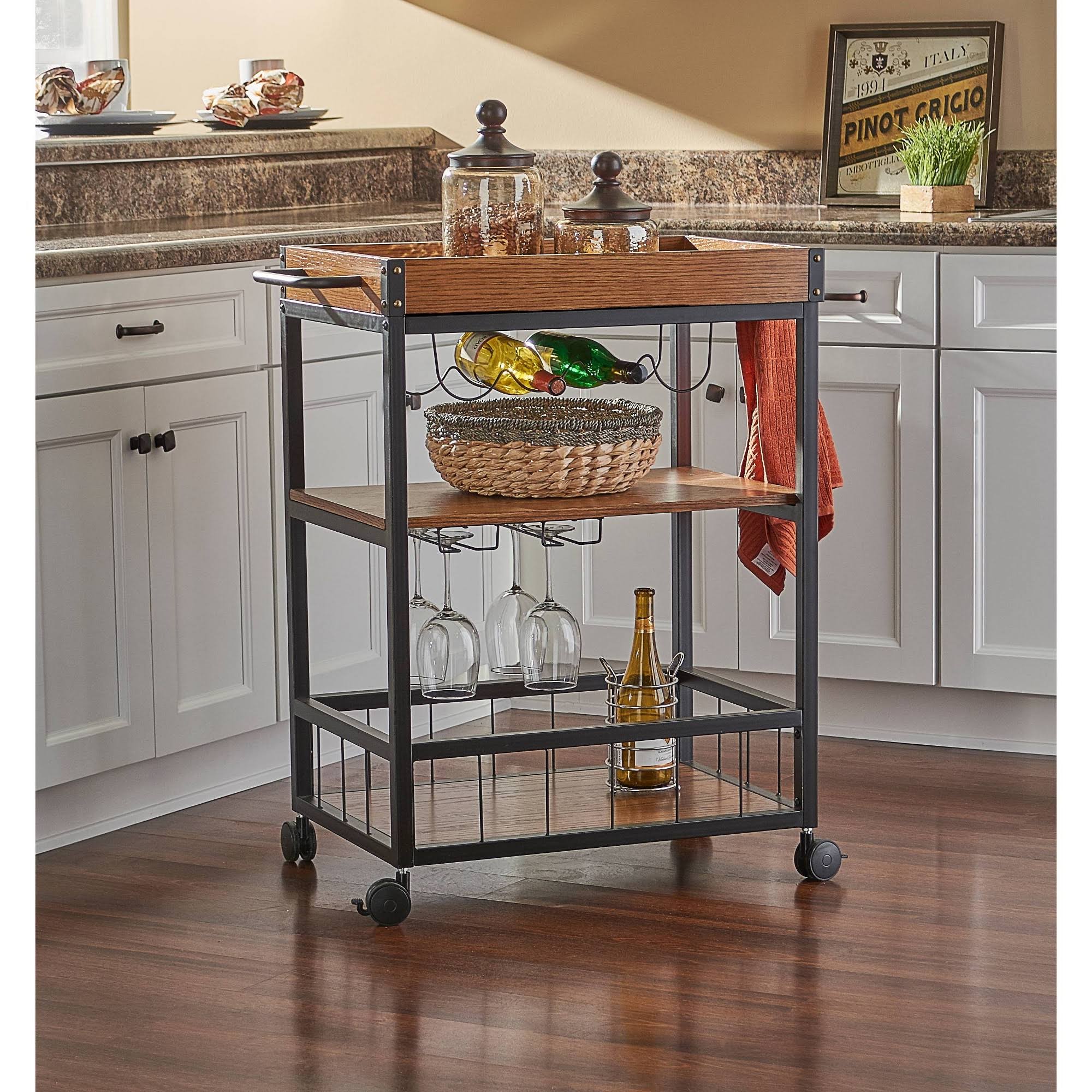 Black Kitchen Cart T333