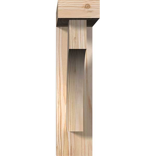 3 1/2x22W x 14x22D x 14x22H Douglas Fir Bracket with Offset Brace S459803