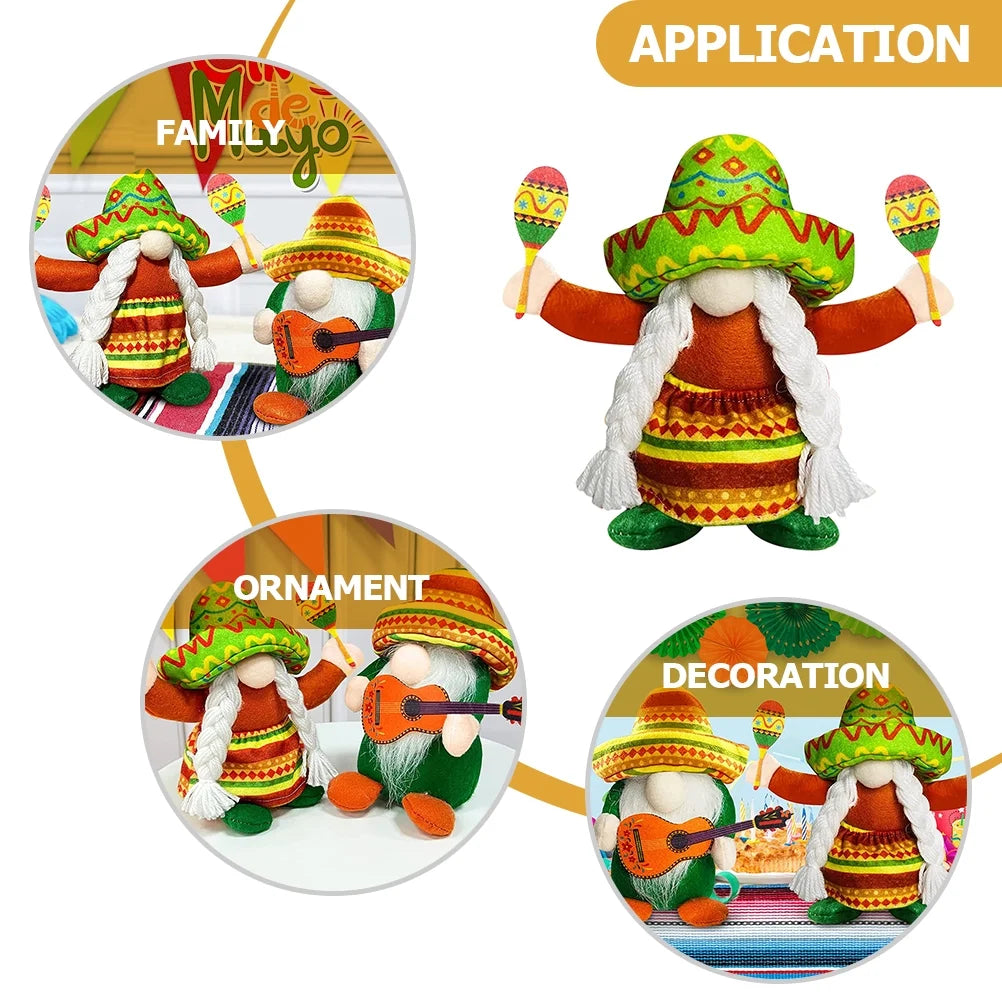 Set of 4 Doll Ornaments V6803