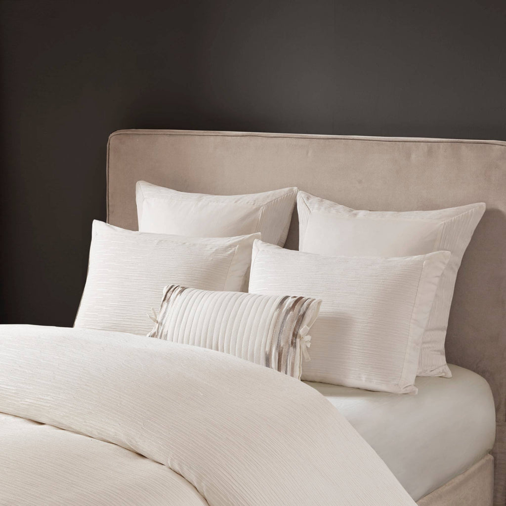 Cotton Blend Duvet Cover Set (White - King) O30949