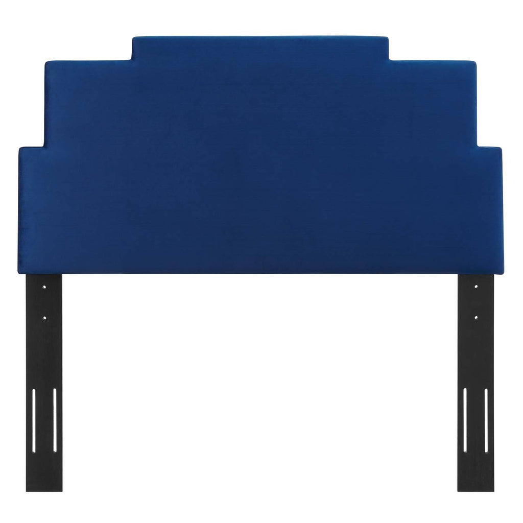 Navy Performance Velvet King/California King Headboard O6040