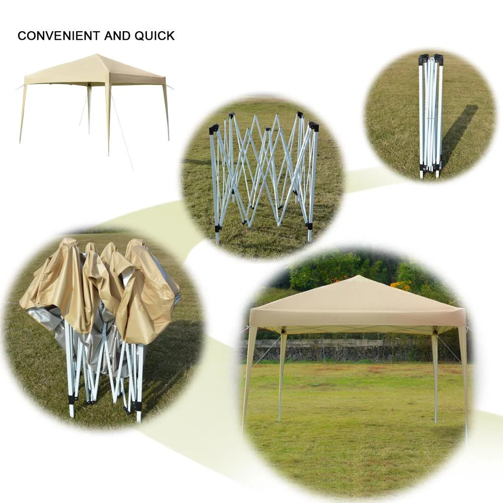 Beige Pop Up Canopy Tent M838
