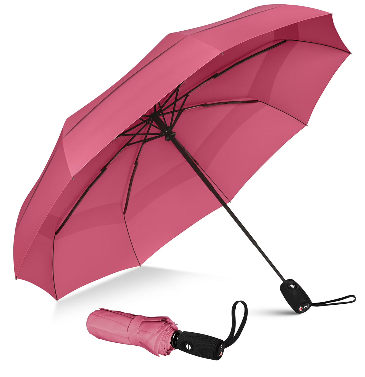 Pink Compact Automatic Travel Umbrella C73607