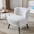 Teddy Upholstered Accent Chair with Wood Legs V941