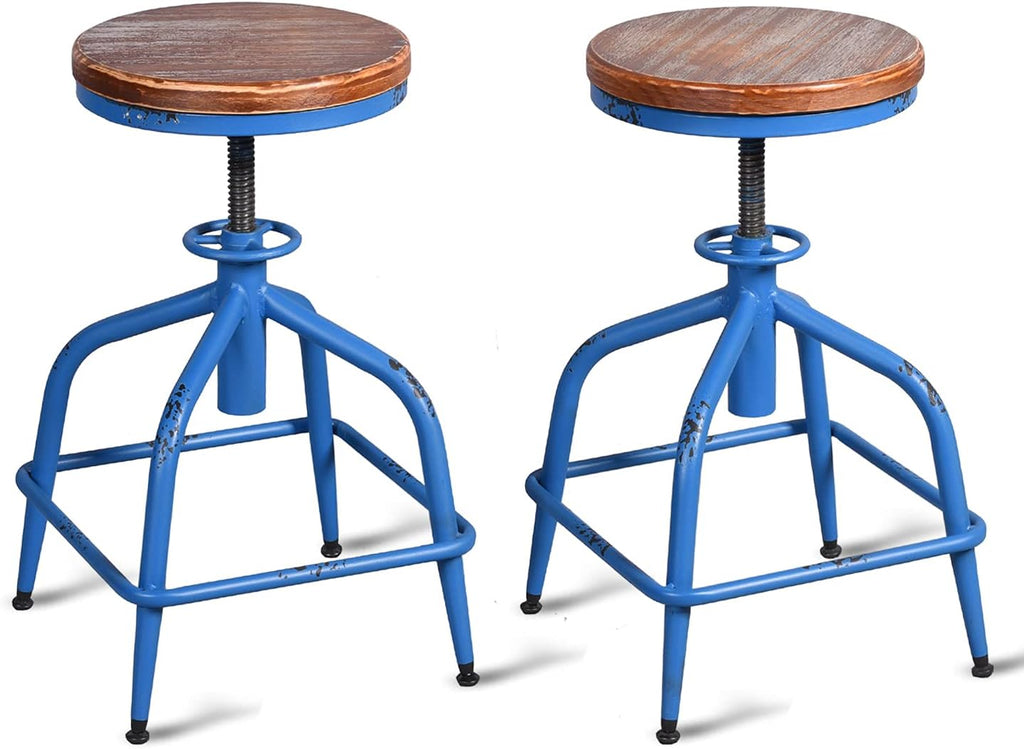 Black Metal Bar Stool Set of 2 J1902